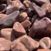 Галька кварцитная Бардовая 40-70 мм